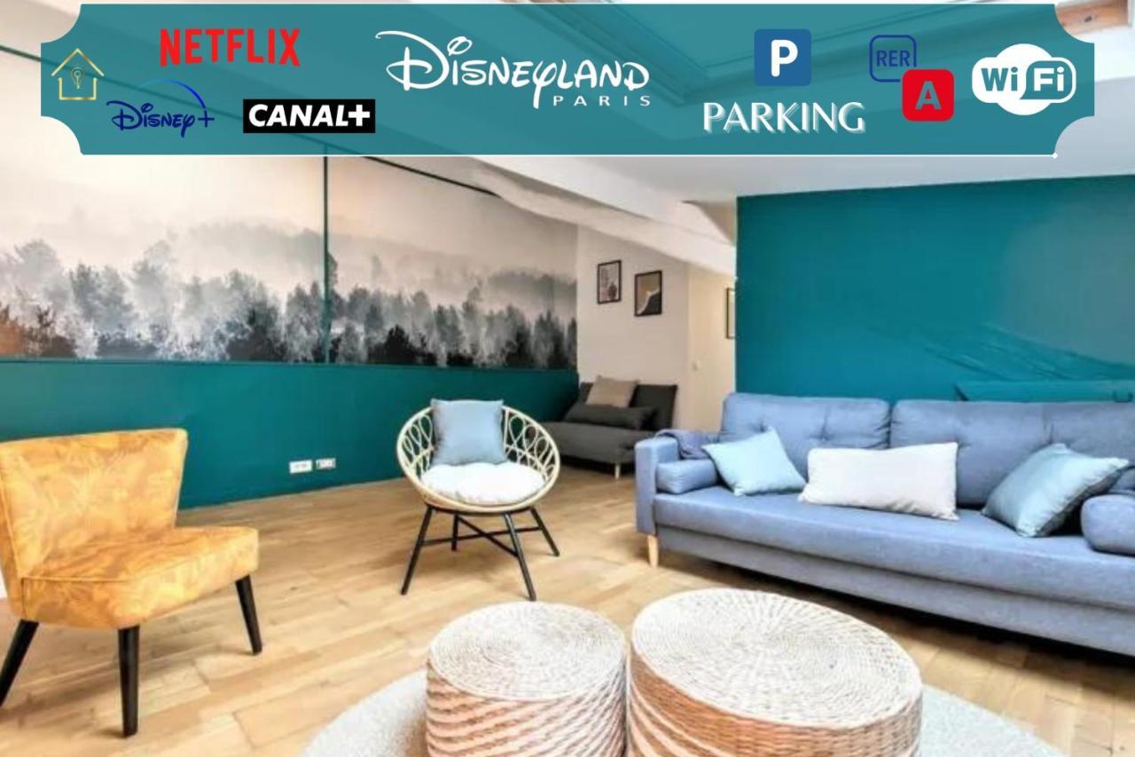 Mickey'S Gateway N4 Pour 6 Votre Refuge Familial Lägenhet Montévrain Exteriör bild